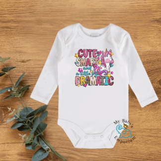 Baby Long Sleeve Onesie - Cute, Smart & A Little...