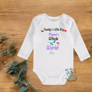 Baby Long Sleeve Onesie - Daddy's Little Boy...