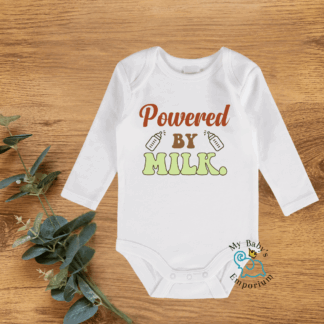 Baby Long Sleeve Onesie - Powered By Milk
