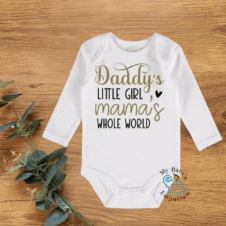 Baby Long Sleeve Onesie - Daddy's Little Girl And...