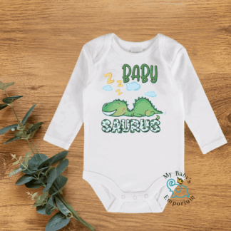 Baby Long Sleeve Onesie - Baby Sarus Sleeping
