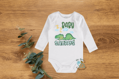 Baby Long Sleeve Onesie - Baby Sarus Sleeping