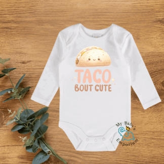 Baby Long Sleeve Onesie - Taco Bout Cute