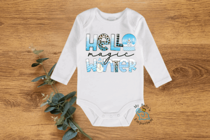 Baby Long Sleeve Onesie - Hello Magic Winter
