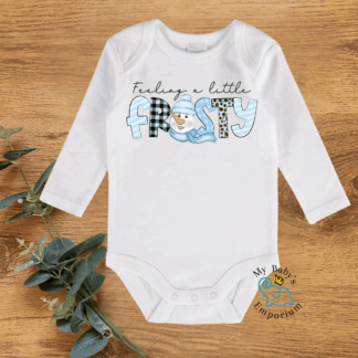 Baby Long Sleeve Onesie - Feeling A Little Frosty