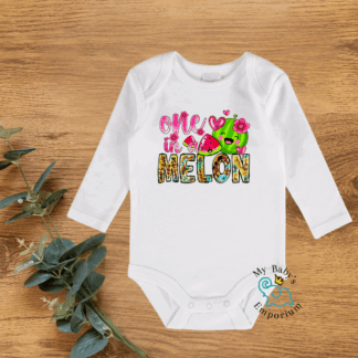 Baby Long Sleeve Onesie - One In A Melon