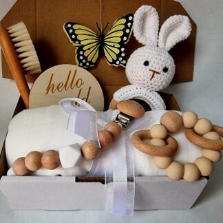 Riley The Rabbit – 6pc Essentials Baby Gift Set
