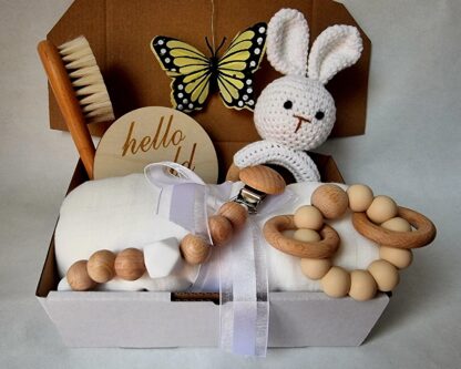 Riley The Rabbit – 6pc Essentials Baby Gift Set