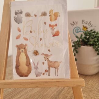 Baby Cards - Baby Shower Woodland Animals