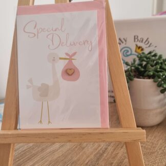 Baby Cards - Special Delivery in Pink