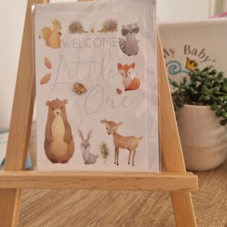 Baby Cards - Welcome Little One in Grey