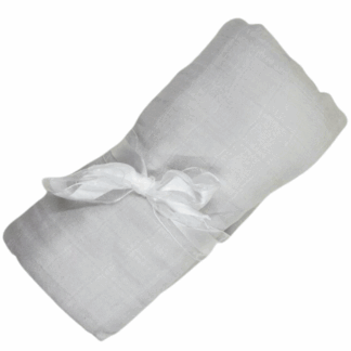 Soft Bamboo Cotton Muslin Wrap – Extra Large & Versatile - Grey