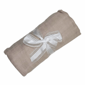 Soft Bamboo Cotton Muslin Wrap – Extra Large & Versatile - Tan