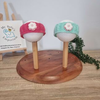 Baby Knitted Headband - Prem, Mint Green
