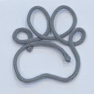 Knitted Wire Paw Prints - Silver