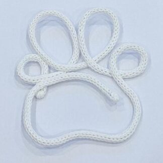 Knitted Wire Paw Prints - Snow