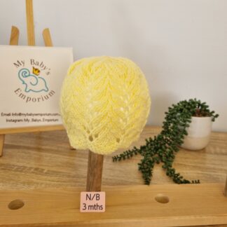 Baby Beanies Newborn to 3 Months - lemon