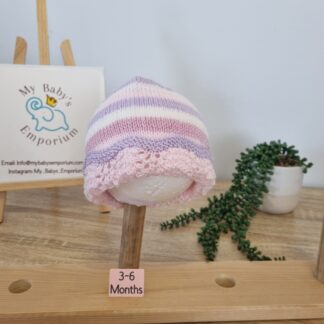 Baby Beanies 3 - 6 Months - pink/mauve