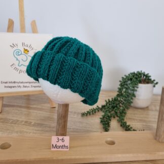 Baby Beanies 3 - 6 Months - bottle green