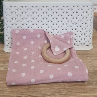 Cuddly Square Snuggly - Pink Spot