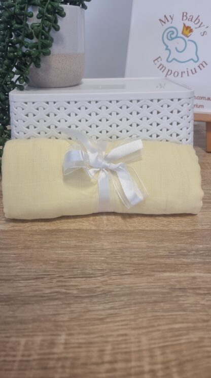 Soft Bamboo Cotton Muslin Wrap – Extra Large & Versatile - Image 3