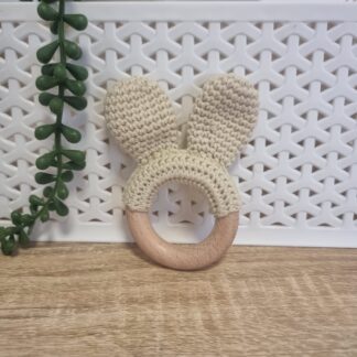Bunny Ears Soft Crochet for Little Hands - Natural