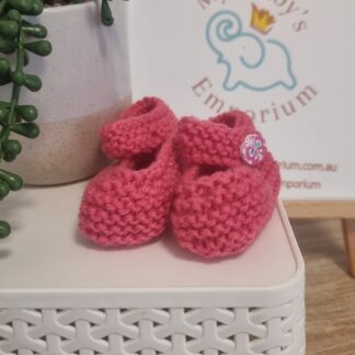 Mary Jane Shoes - Hot Pink