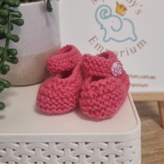 Mary Jane Shoes - Hot Pink