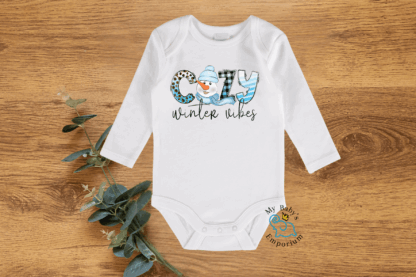 Baby Long Sleeve Onesie - Cozy Winter Vibes