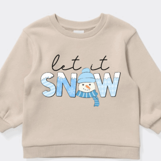 Baby Fleece Jumper - Let It Snow