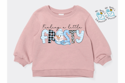 Baby Fleece Jumper - Feeling A Little Frosty - Image 2