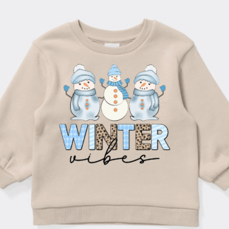 Baby Fleece Jumper - Winter Vibes