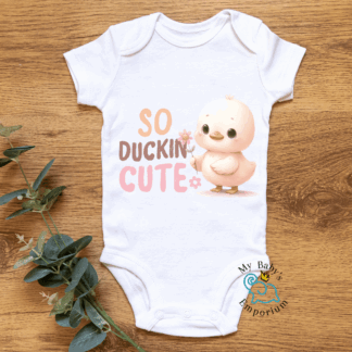 Baby Short Sleeve Onesie - So Duckin Cute