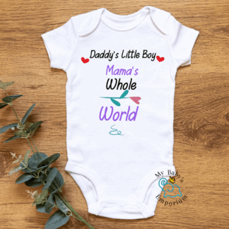 Baby Short Sleeve Onesie - Daddy's Little Boy...