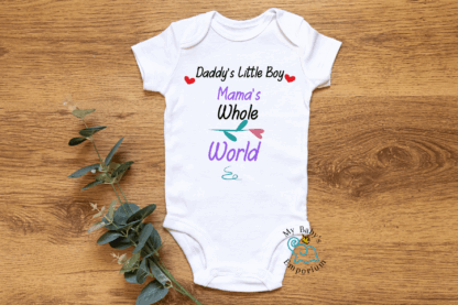 Baby Short Sleeve Onesie - Daddy's Little Boy...