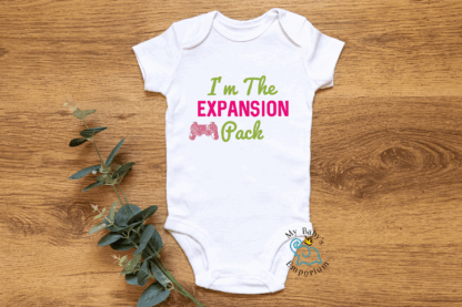 Baby Short Sleeve Onesie - I'm The Expansion Pack Gaming