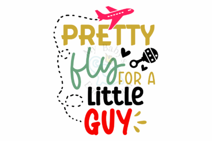 Baby Short Sleeve Onesie - Pretty Fly For A Little Guy - Image 2