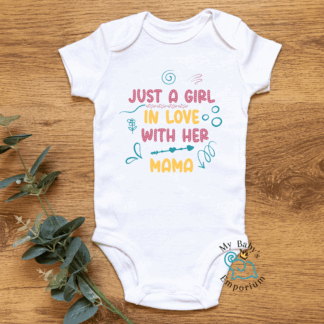 Baby Short Sleeve Onesie - Just A Girl In love With...