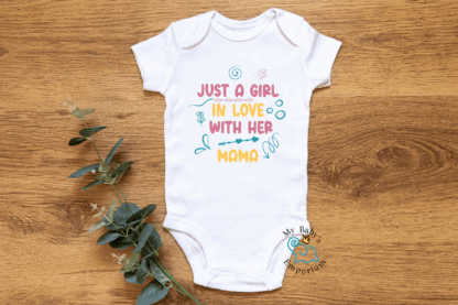 Baby Short Sleeve Onesie - Just A Girl In love With...