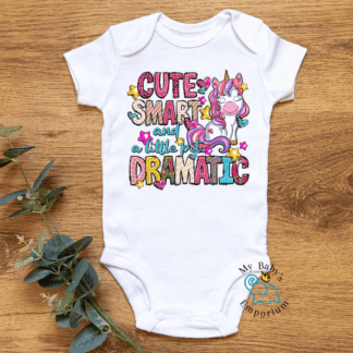 Baby Short Sleeve Onesie - Cute, Smart & A Little...