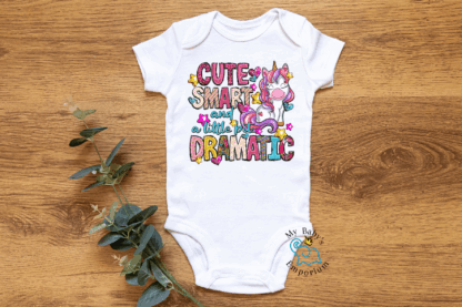 Baby Short Sleeve Onesie - Cute, Smart & A Little...
