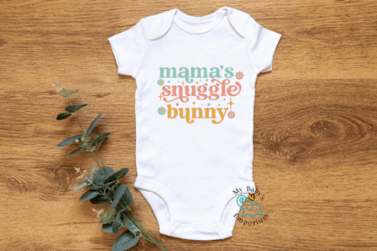 Baby Short Sleeve Onesie - Mama's Snuggle Bunny