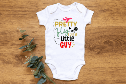 Baby Short Sleeve Onesie - Pretty Fly For A Little Guy
