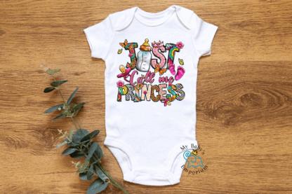 Baby Short Sleeve Onesie - Just Call Me Princess