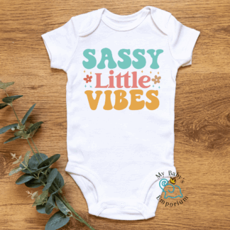 Baby Short Sleeve Onesie - Sassy Little Vibes