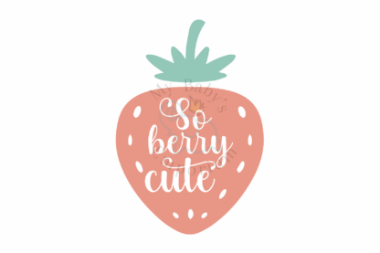 Baby Short Sleeve Onesie - So Berry Cute - Image 2