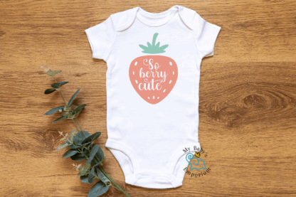 Baby Short Sleeve Onesie - So Berry Cute