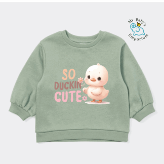 Baby Fleece Jumper - So Duckin Cute