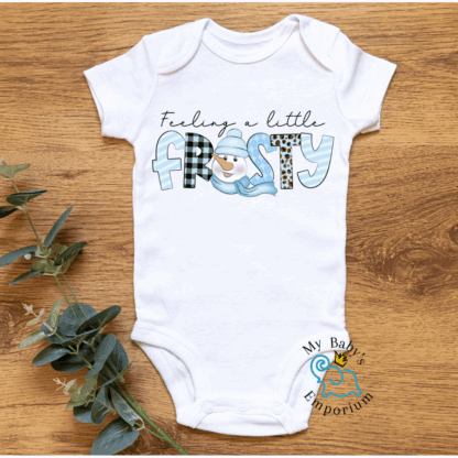 Baby Short Sleeve Onesie - Feeling A Little Frosty