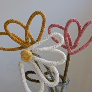 Knitted Wire Art Flowers